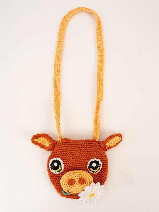 "Cow" Örgü Çanta